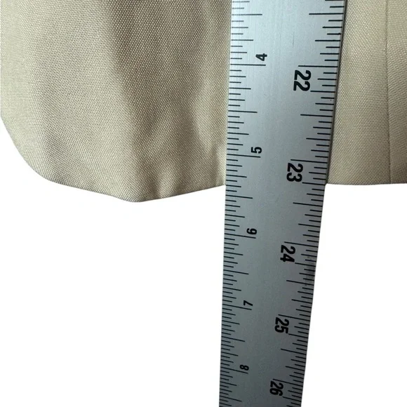 Ann Taylor 100% Silk Sleeveless Vest Blazer – Size 8, Ivory/light Beige - Picture 4 of 6